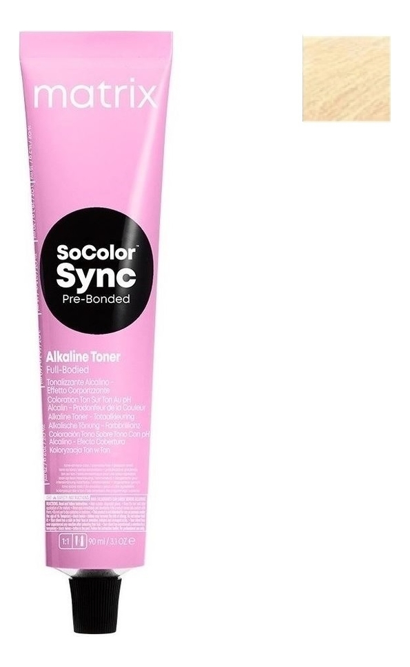 

Крем-краска для волос без аммиака SoColor Sync Pre-Bonded Toner 90мл: 10G, Крем-краска для волос без аммиака SoColor Sync Pre-Bonded Toner 90мл