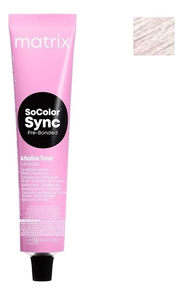 

Крем-краска для волос без аммиака SoColor Sync Pre-Bonded Toner 90мл: 10P, Крем-краска для волос без аммиака SoColor Sync Pre-Bonded Toner 90мл