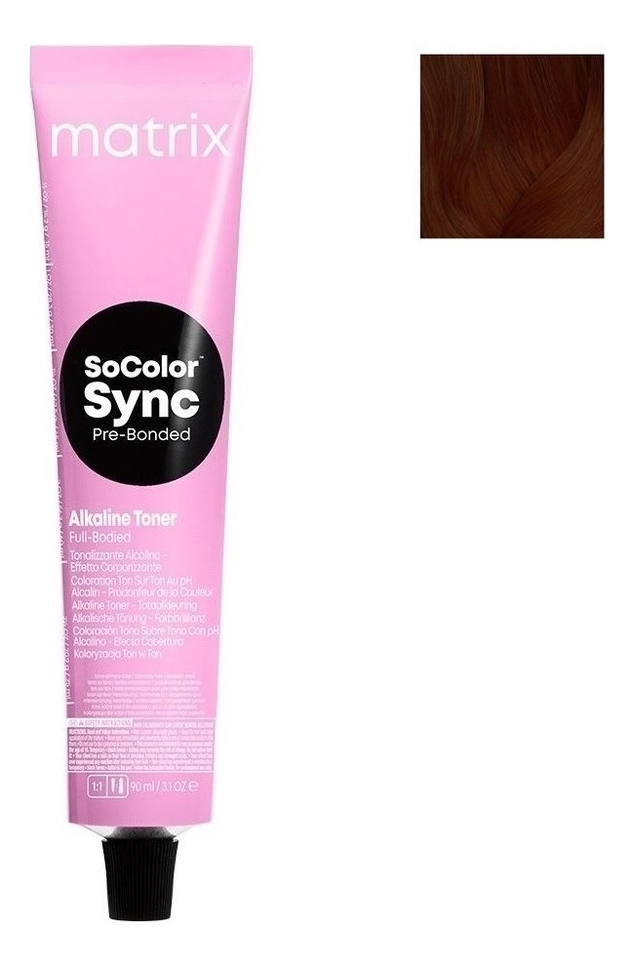 

Крем-краска для волос без аммиака SoColor Sync Pre-Bonded Toner 90мл: 3WN, Крем-краска для волос без аммиака SoColor Sync Pre-Bonded Toner 90мл