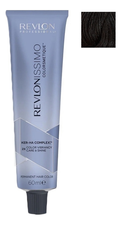 

Стойкая краска для волос Revlonissimo Colorsmetique Color & Care 60мл: 1 Иссиня-черный, Стойкая краска для волос Revlonissimo Colorsmetique Color & Care 60мл