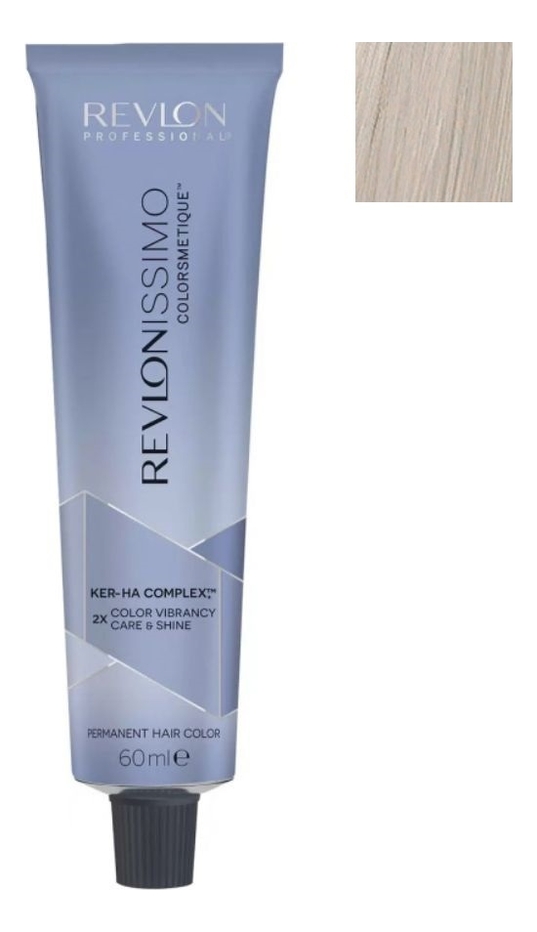 

Стойкая краска для волос Revlonissimo Colorsmetique Color & Care 60мл: 10.1 Очень сильно светлый блондин пепельный, Стойкая краска для волос Revlonissimo Colorsmetique Color & Care 60мл