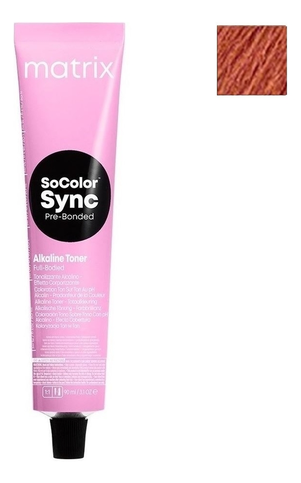 Крем-краска для волос без аммиака SoColor Sync Pre-Bonded Toner 90мл: 6RV+