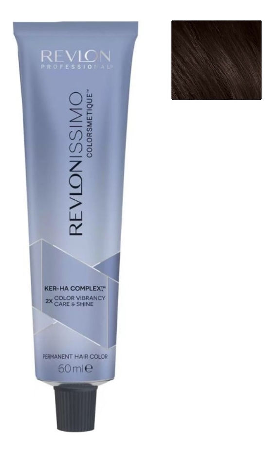 

Стойкая краска для волос Revlonissimo Colorsmetique Color & Care 60мл: 3 Темно-коричневый, Стойкая краска для волос Revlonissimo Colorsmetique Color & Care 60мл