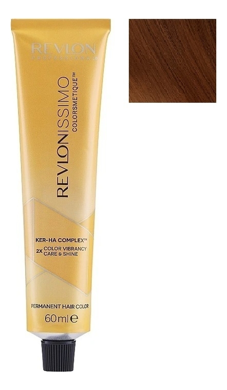 

Стойкая краска для волос Revlonissimo Colorsmetique Color & Care 60мл: 4.3 Коричневый золотистый, Стойкая краска для волос Revlonissimo Colorsmetique Color & Care 60мл