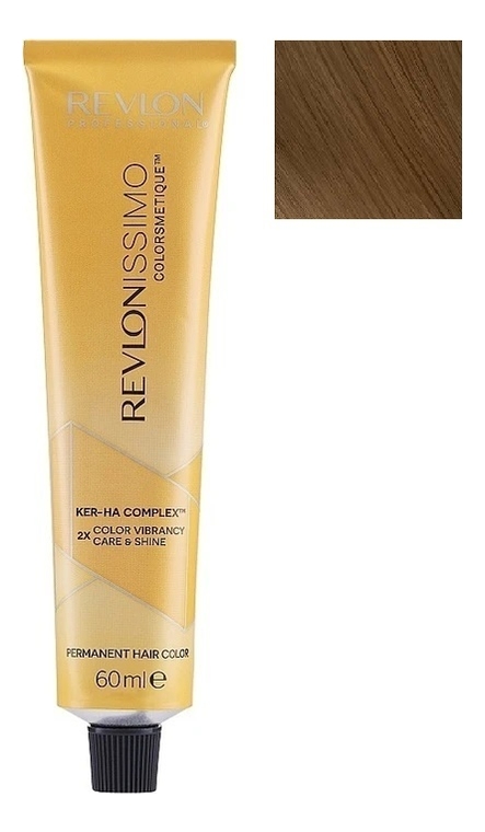 

Стойкая краска для волос Revlonissimo Colorsmetique Color & Care 60мл: 5.34 Светло-коричневый золотисто-медный, Стойкая краска для волос Revlonissimo Colorsmetique Color & Care 60мл