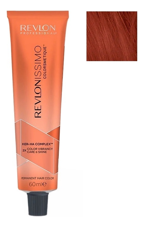 

Стойкая краска для волос Revlonissimo Colorsmetique Color & Care 60мл: 5.4 Светло-коричневый медный, Стойкая краска для волос Revlonissimo Colorsmetique Color & Care 60мл