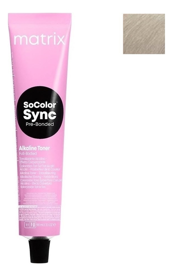 Крем-краска для волос без аммиака SoColor Sync Pre-Bonded Toner 90мл: 8A