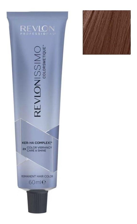 

Стойкая краска для волос Revlonissimo Colorsmetique Color & Care 60мл: 6.12 Темный блондин пепельно-переливающийся, Стойкая краска для волос Revlonissimo Colorsmetique Color & Care 60мл