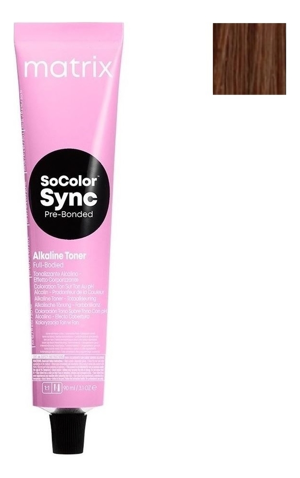 Крем-краска для волос без аммиака SoColor Sync Pre-Bonded Toner 90мл: 8BC