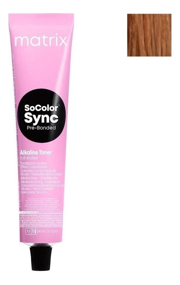 Крем-краска для волос без аммиака SoColor Sync Pre-Bonded Toner 90мл: 8CG