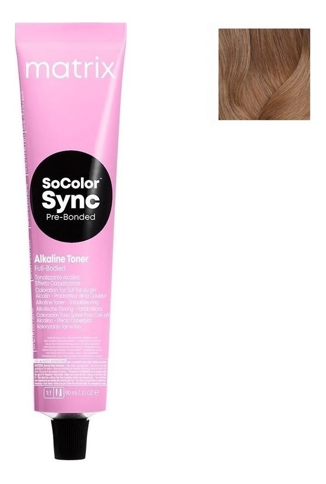 

Крем-краска для волос без аммиака SoColor Sync Pre-Bonded Toner 90мл: 8N, Крем-краска для волос без аммиака SoColor Sync Pre-Bonded Toner 90мл