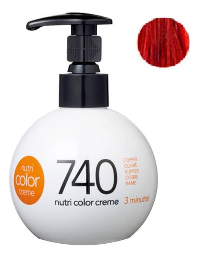 

Краска для волос Nutri Color Creme 740 Copper: Краска 250мл, Краска для волос Nutri Color Creme 740 Copper