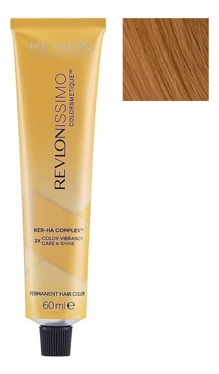 

Стойкая краска для волос Revlonissimo Colorsmetique Color & Care 60мл: 7.34 Блондин золотисто-медный, Стойкая краска для волос Revlonissimo Colorsmetique Color & Care 60мл