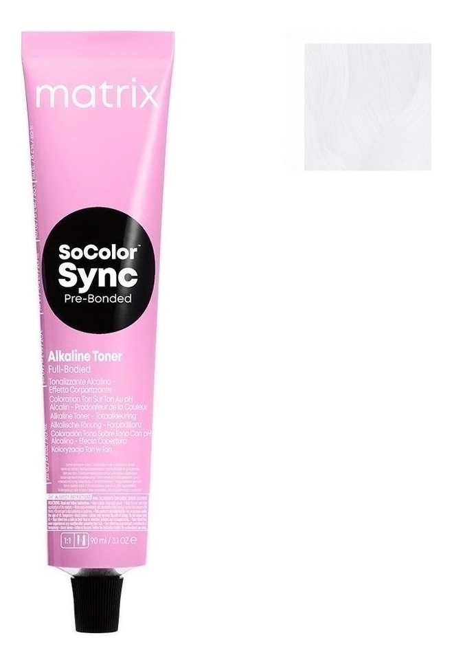 Крем-краска для волос без аммиака SoColor Sync Pre-Bonded Toner 90мл: Clear