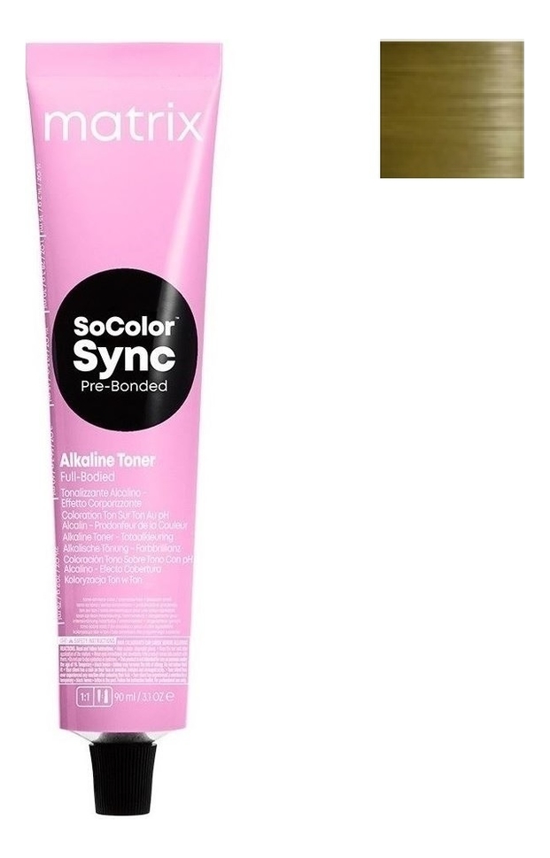 Крем-краска для волос без аммиака SoColor Sync Pre-Bonded Toner 90мл: 9GV