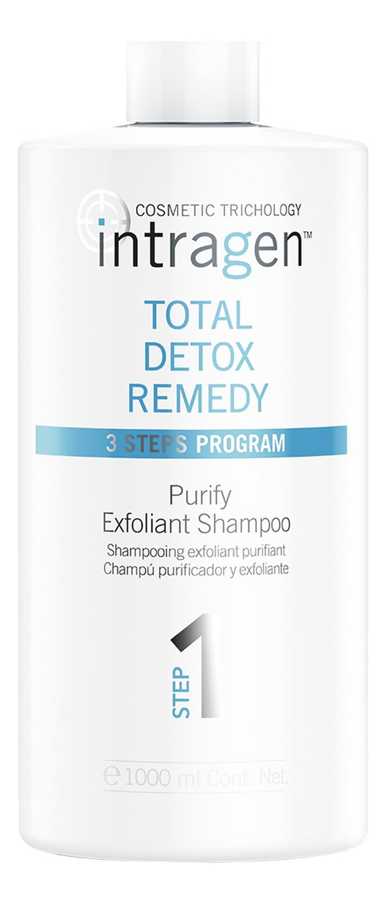 

Шампунь-пилинг для очищения волос Intragen Total Detox Remedy: Шампунь 1000мл, Шампунь-пилинг для очищения волос Intragen Total Detox Remedy