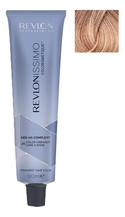 

Стойкая краска для волос Revlonissimo Colorsmetique Color & Care 60мл: 9.23 Очень светлый блондин переливающийся-золотистый, Стойкая краска для волос Revlonissimo Colorsmetique Color & Care 60мл