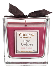 Collines de Provence Ароматическая свеча Rosa-Rhubarb