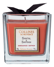 Collines de Provence Ароматическая свеча Sandalwood-Saffron