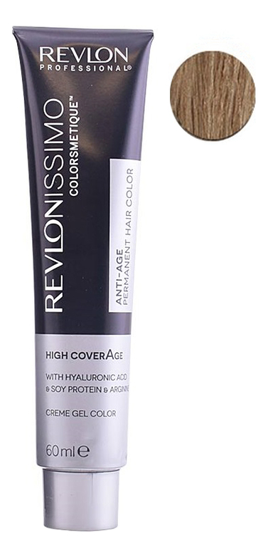 

Крем-краска для волос Revlonissimo Colorsmetique High CoverAge 60мл: 8-12 Снежный светлый блондин, Крем-краска для волос Revlonissimo Colorsmetique High CoverAge 60мл