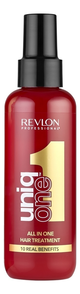 revlon uniq one маска спрей несмываемая зеленый чай 150мл Несмываемая маска-спрей для волос Uniq One All in One Hair Treatment 150мл