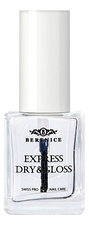 BERENICE Экспресс-покрытие для ногтей 2 в 1 Express Dry & Gloss 15мл