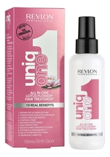 Revlon Professional Несмываемая маска-спрей для волос Uniq One All in One Lotus Flower Hair Treatment 150мл (лотос)