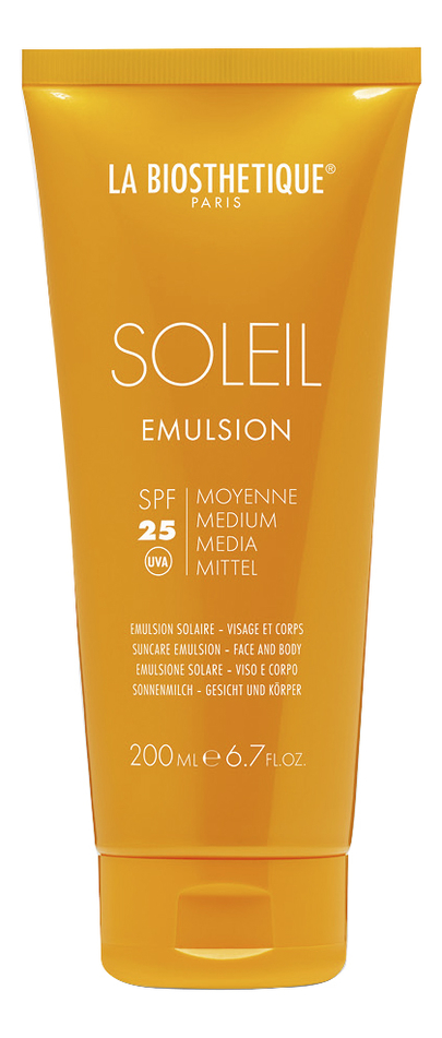 Водостойкое солнцезащитное молочко для тела Soleil Emulsion SPF25 200мл