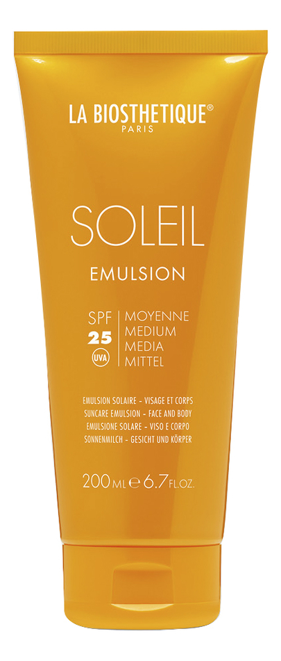 

Водостойкое солнцезащитное молочко для тела Soleil Emulsion SPF25 200мл