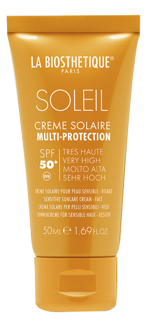 

Водостойкий солнцезащитный крем для лица Soleil Creme Solaire Multi-Protection SPF50+ 50мл