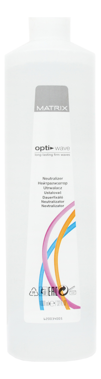 Фиксатор для химической завивки волос Opti Wave 1000мл matrix нейтрализатор фиксатор химической завивки opti wave 1 л
