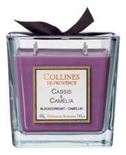 Collines de Provence Ароматическая свеча Blackcurrant-Camellia