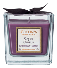 Collines de Provence Ароматическая свеча Blackcurrant-Camellia