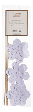 Ротанговые палочки с бумажными цветками для диффузора 3шт