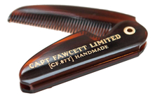 Captain Fawcett Складная расческа для усов Folding Pocket Moustache Comb