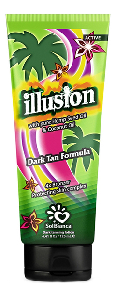 

Крем для загара в солярии Illusion Dark Tan Formula: Крем 125мл, Крем для загара в солярии Illusion Dark Tan Formula