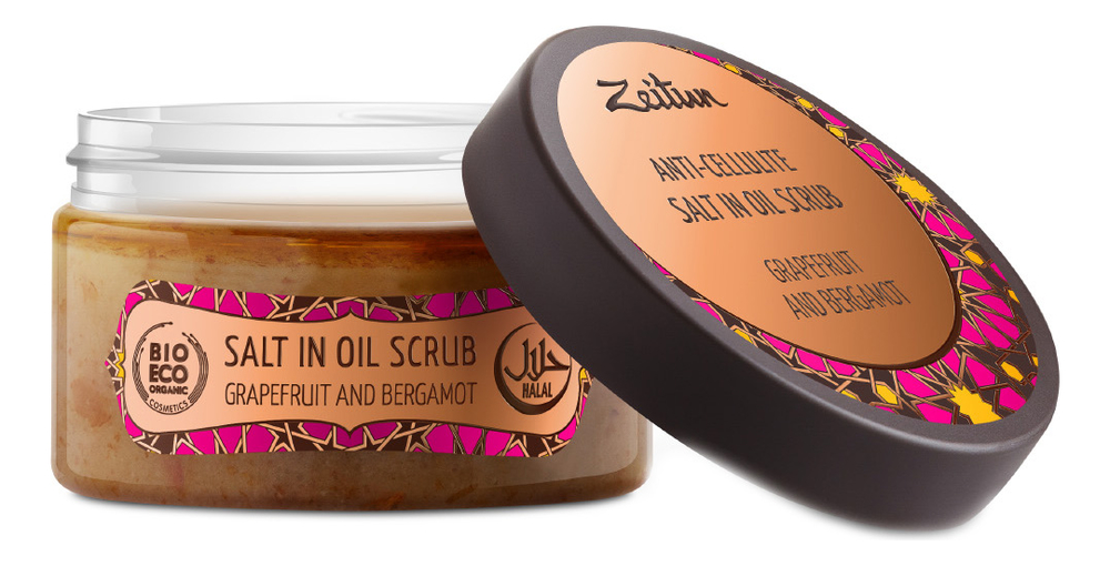 

Антицеллюлитный скраб для тела No5 Грейпфрут и бергамот Salt In Oil Scrub 250мл