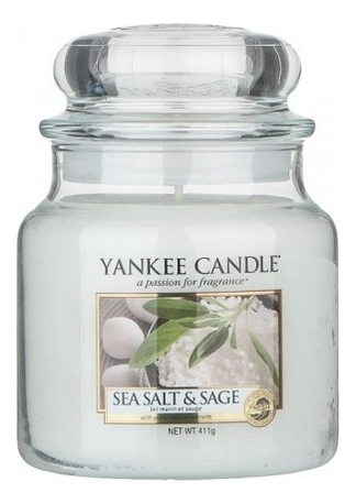 

Ароматическая свеча Sea Salt & Sage: Свеча 411г, Ароматическая свеча Sea Salt & Sage