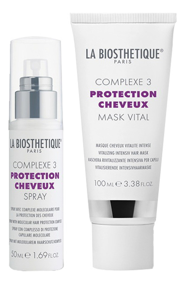 

Витализирующий дуэт Protection Cheveux Complexe 3 Vital (спрей д/волос 50мл + маска д/волос 100мл)