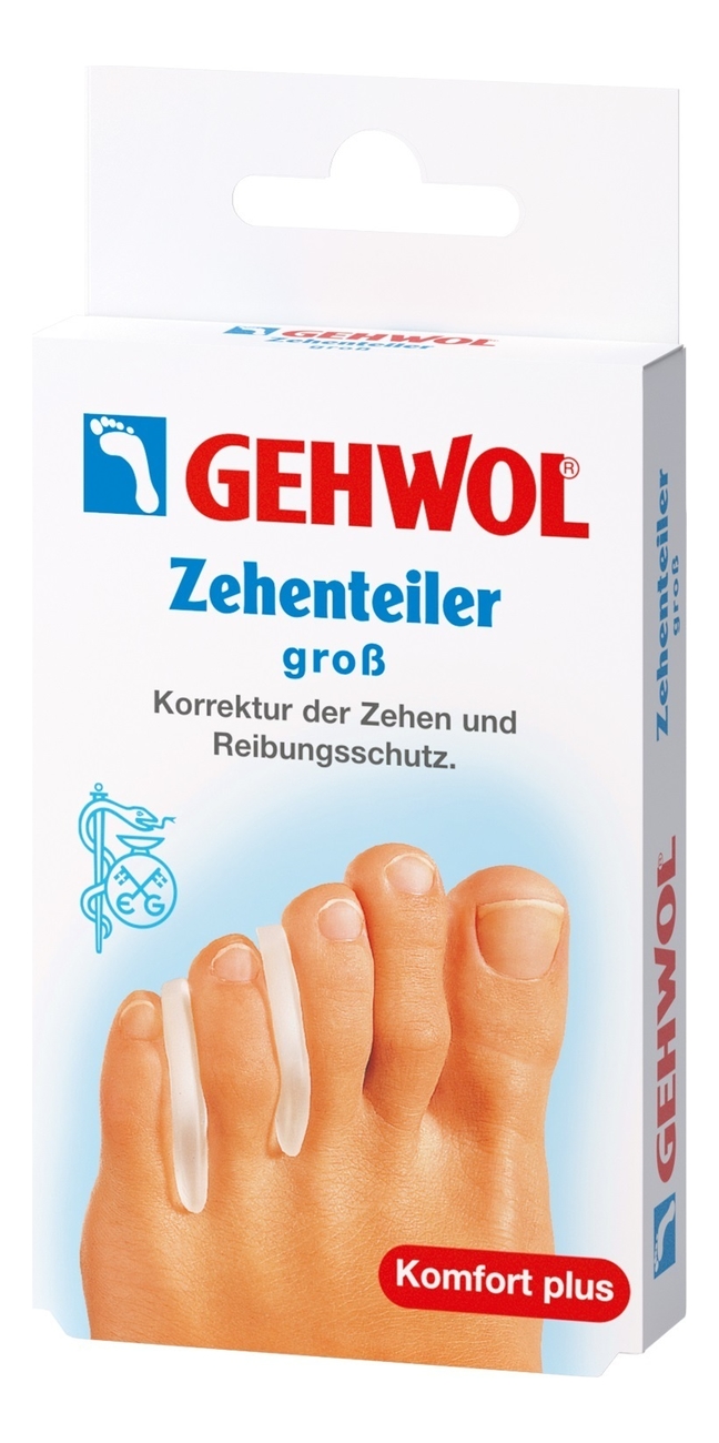 Купить Вкладыш-корректор для пальцев Zehenteiler 3шт: Большой размер, Gehwol