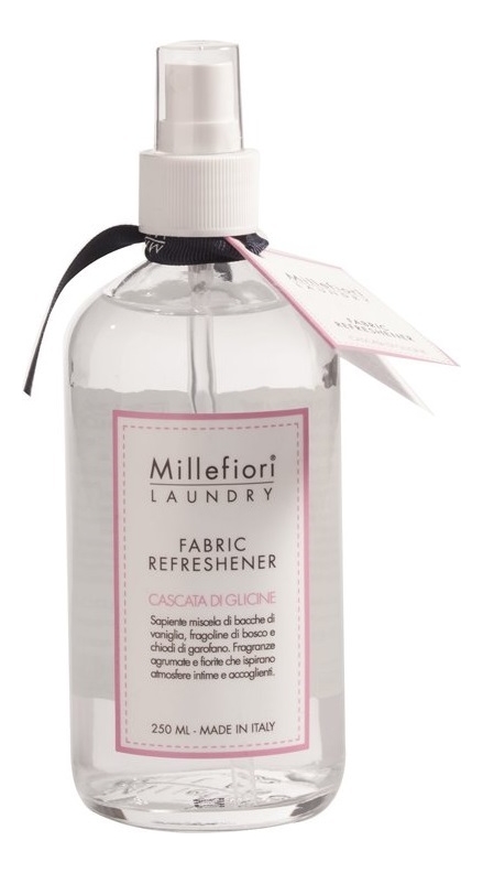 

Аромат для тканей Шепот водопада Laundry Fabric Refreshener Cascata Di Glicine: Спрей 250мл, Аромат для тканей Шепот водопада Laundry Fabric Refreshener Cascata Di Glicine