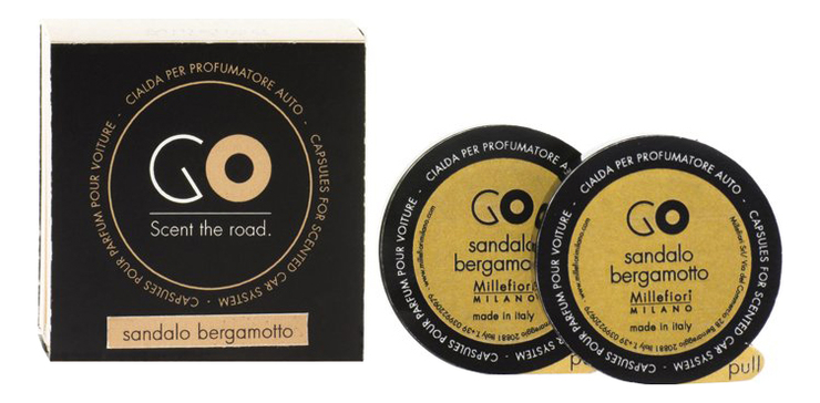 Ароматический картридж для автомобиля Сандал и бергамот Refill Go Sandalo Bergamotto (2 кап)