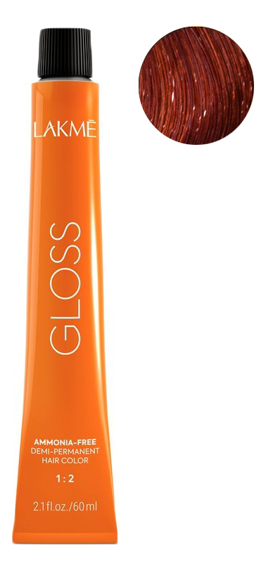 

Крем-краска для волос тонирующая Gloss Color Rinse 60мл: 5-45 Светло-каштановый медно-красный с оттенком красного дерева, Крем-краска для волос тонирующая Gloss Color Rinse 60мл