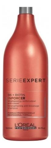

Укрепляющий шампунь для волос Serie Expert Inforcer B6 + Biotion Strengthening Anti-Breakage Shampoo: Шампунь 1500мл, Укрепляющий шампунь для волос Serie Expert Inforcer B6 + Biotion Strengthening Anti-Breakage Shampoo