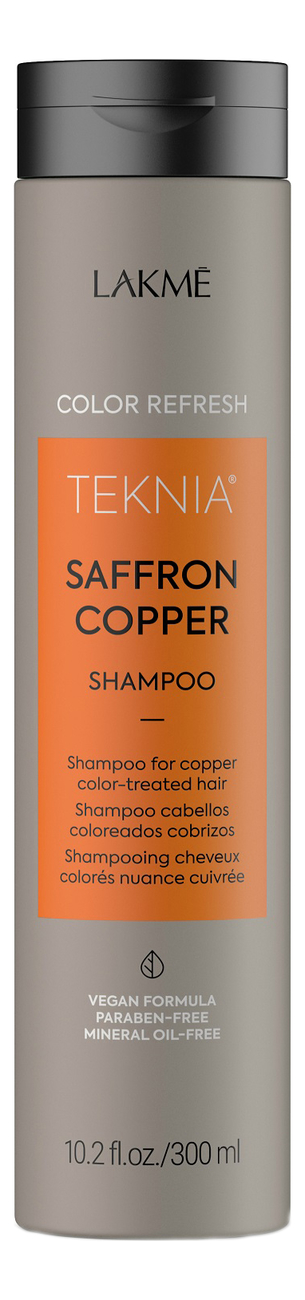Шампунь для поддержания оттенка окрашенных волос Color Refresh Teknia Saffron Copper Shampoo: Шампунь 300мл