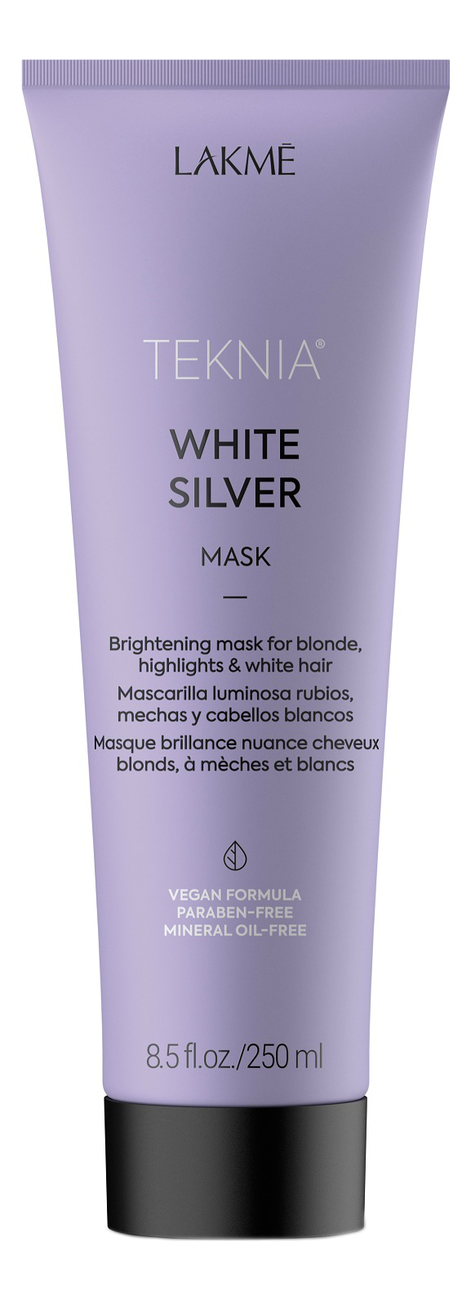 Купить Тонирующая маска для нейтрализации желтого оттенка волос Teknia White Silver Mask: Маска 250мл, Lakme