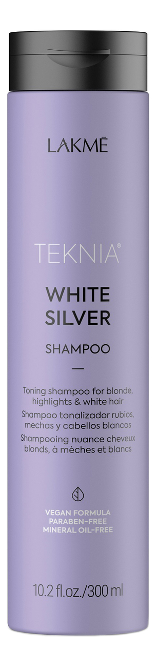 Тонирующий шампунь для нейтрализации желтого оттенка волос Teknia White Silver Shampoo: Шампунь 300мл от Randewoo