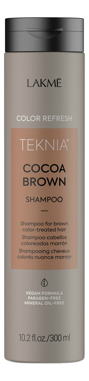 Шампунь для поддержания оттенка окрашенных волос Teknia Cocoa Brown Shampoo: Шампунь 300мл