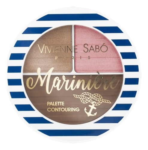

Палетка для скульптурирования лица Palette Contouring Pour Le Visage Mariniere 6г: No 01, Палетка для скульптурирования лица Palette Contouring Pour Le Visage Mariniere 6г