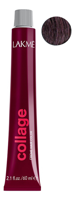 

Перманентная крем-краска для волос Collage Creme Hair Color 60мл: 3-22 Темный шатен фиолетовый яркий, Перманентная крем-краска для волос Collage Creme Hair Color 60мл